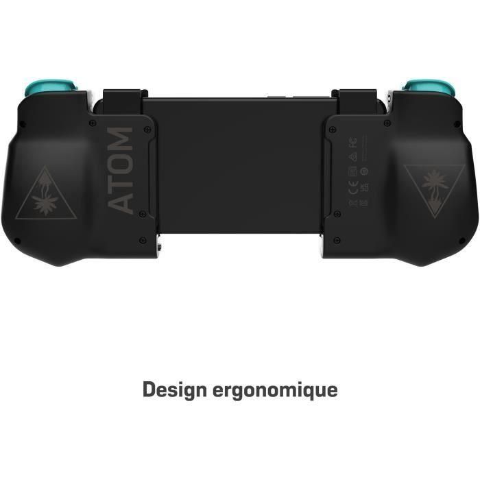 Controlador de juegos para móvil Android - Turtle Beach Atom - Bluetooth - Negro/Cian 2 Controlador de juegos para móvil Android - Turtle Beach Atom - Bluetooth - Negro/Cian 2