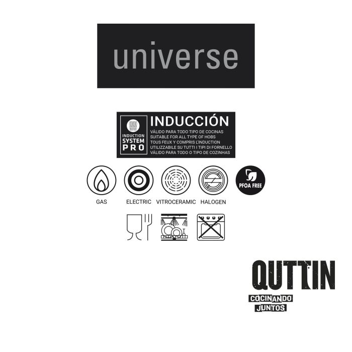 Sarten 24 Alum.Forj.Inducc.Universe Quttin (6 Unidades) 1
