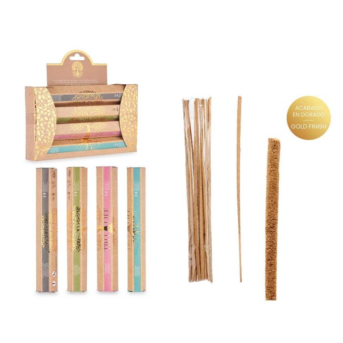Acorde Set de 4 Packs de Inciensos 14 Unidades Surtidos, Aromas Variados, 21x18x3 cm (24 Unidades)