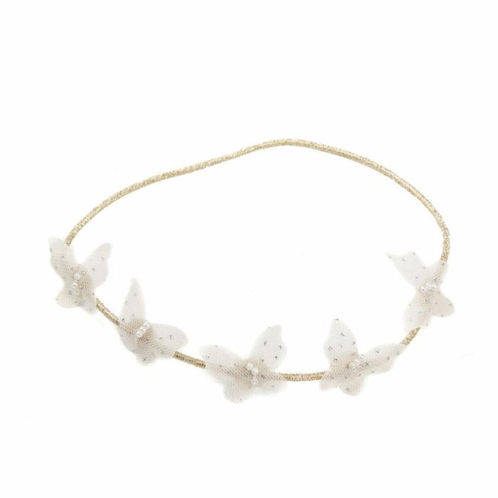 Inca Diadema Mariposas para Niñas, Accesorio de Pelo Elástico Delgado y Brillante con 5 Mariposas de Tela, 1 Unidad Inca Diadema Mariposas para Niñas, Accesorio de Pelo Elástico Delgado y Brillante con 5 Mariposas de Tela, 1 Unidad