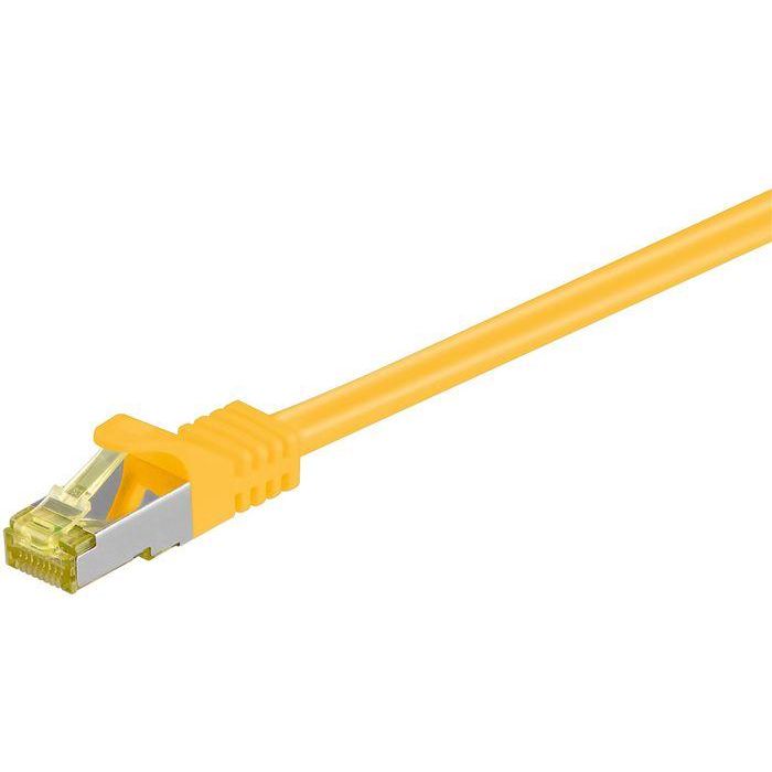 MicroConnect Cable de Red CAT7 S/FTP 30m Amarillo para Módem/Router, hasta 600MHz, Compatible CAT6a/6/5e/5, Anti-EMI