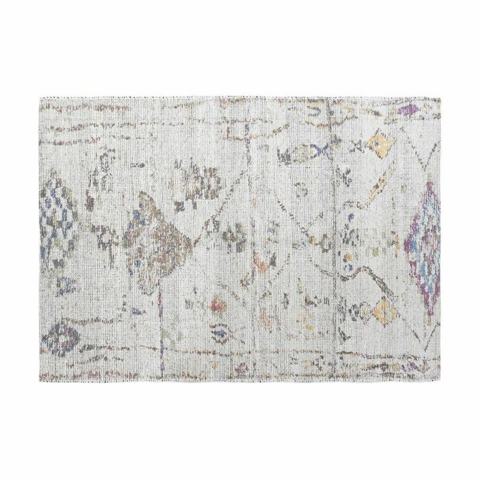 Alfombra Arabe DKD Home Decor Blanco Multicolor 230 x 0.75 x 160 cm Alfombra Arabe DKD Home Decor Blanco Multicolor 230 x 0.75 x 160 cm