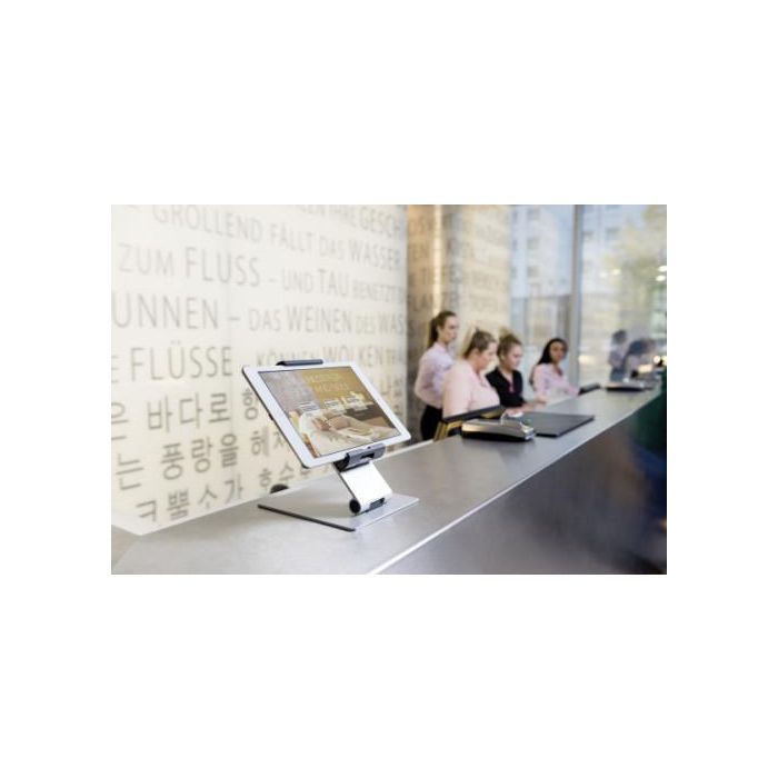 Durable Soporte Elevador Mesa Tablets 7-13 Pulgadas Giratorio 360° para Escritorio Profesional Referencia 8930-23 16