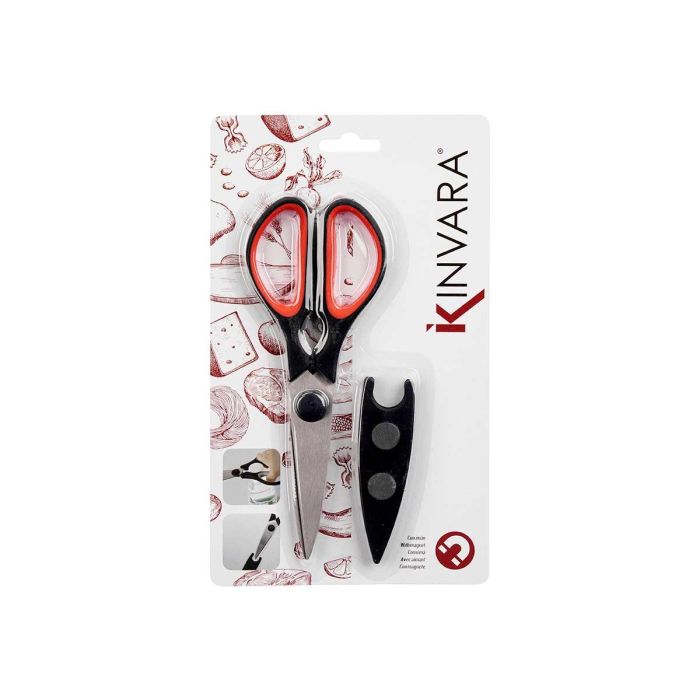 Tijera Cocina Con Protector Magnetico Kinvara 16X27CM (36 Unidades) 2 Tijera Cocina Con Protector Magnetico Kinvara 16X27CM (36 Unidades) 2