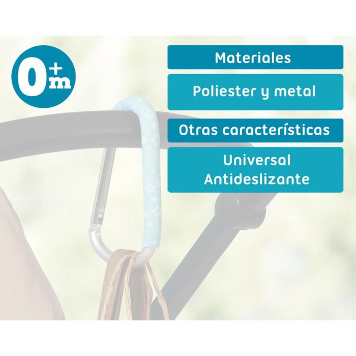 Mosquetón Para Carrito Azul 5