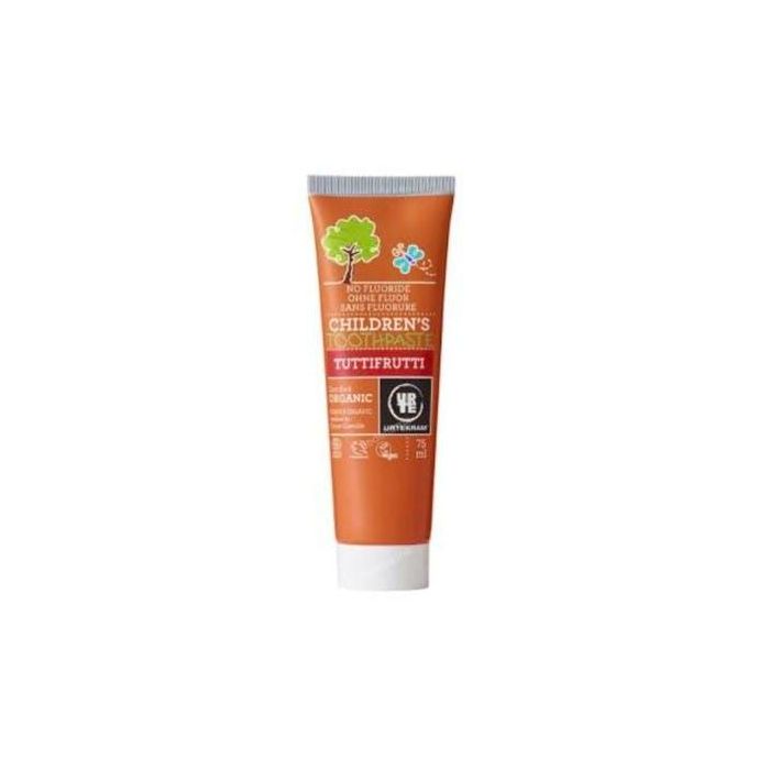 URTEKRAM Dentífrico Niños Tutti Frutti 75ml Eco Vegan Sin Flúor para Encías y Dientes