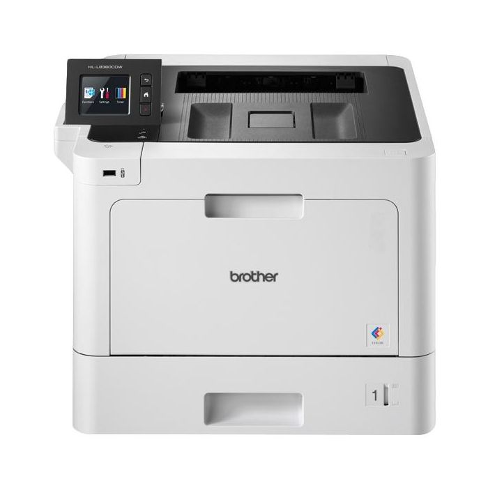Brother Impresora Láser Color HL-L8360CDW WiFi, Dúplex Automático, Pantalla Táctil, Blanca