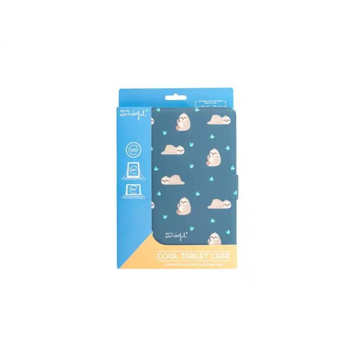 Funda para tablet universal 10,2''/10,4'' Wondee Osos Perezosos, Antigolpes con Soporte Giratorio 360°, Cierre Imán 6