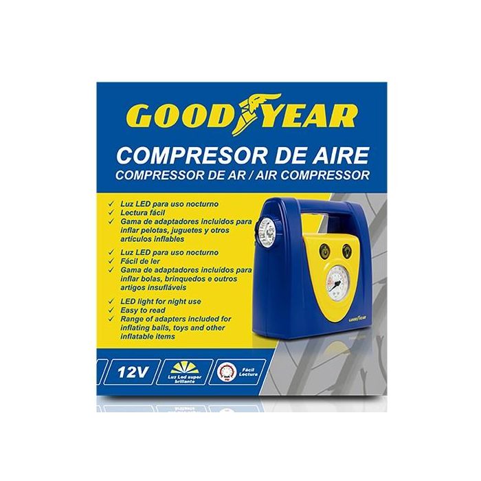 Compresor de Aire Goodyear CS6 3,5 BAR 12V 4 Compresor de Aire Goodyear CS6 3,5 BAR 12V 4