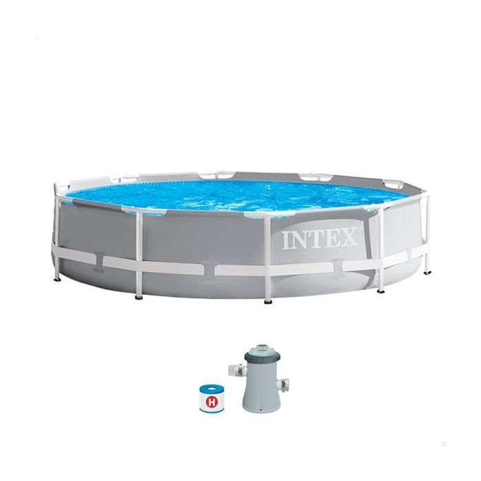 Piscina redonda desmontable prism frame con depuradora (capacidad 4485 litros) 305 x 76 cm Piscina redonda desmontable prism frame con depuradora (capacidad 4485 litros) 305 x 76 cm
