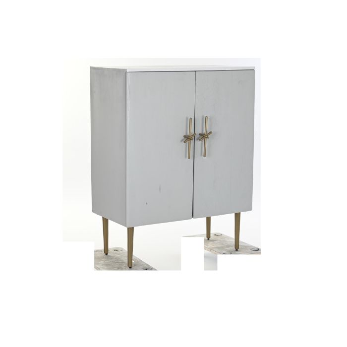 Armario Glam DKD Home Decor Blanco Dorado 45 x 110 x 85 cm Armario Glam DKD Home Decor Blanco Dorado 45 x 110 x 85 cm