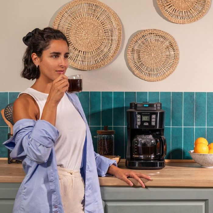 Cafetera de Goteo Cecotec 66 Grind & Drop 1086 W metálico Acero 12 Tazas 1,8 L 3 Cafetera de Goteo Cecotec 66 Grind & Drop 1086 W metálico Acero 12 Tazas 1,8 L 3