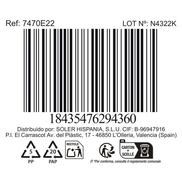 La Mediterranea Fuente Oval Black Clay 32 x 14.2 x 2.3 cm (10 Unidades)