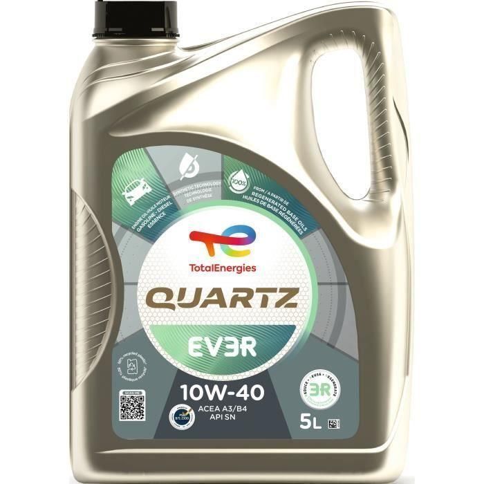 Totalenergies TOT3425901155456 Aceite de motor Quartz EV3R 10W-40 - 5 litros