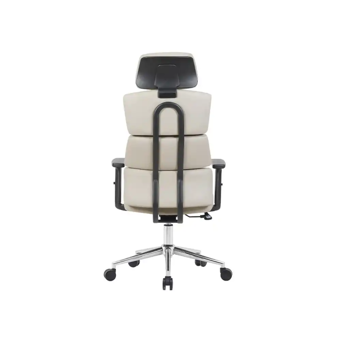 Q-connect Silla de Dirección Aurea Similpiel Gris, Alto Máximo 1400 mm, Ancho 520 mm, Profundo 510 mm, Ruedas Premium 5