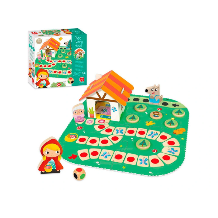 Goula Juego Caperucita Roja de Madera ¡Ayuda a Caperucita a Llegar a Casa de la Abuelita! para Niños a partir de 2 Años 4