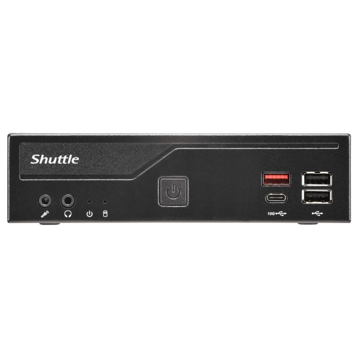 Shuttle XPC Slim DH810 Barebone Mini PC LGA1851, DDR5, USB4, HDMI 2.1, DisplayPort, Fuente 120W, Negro 3