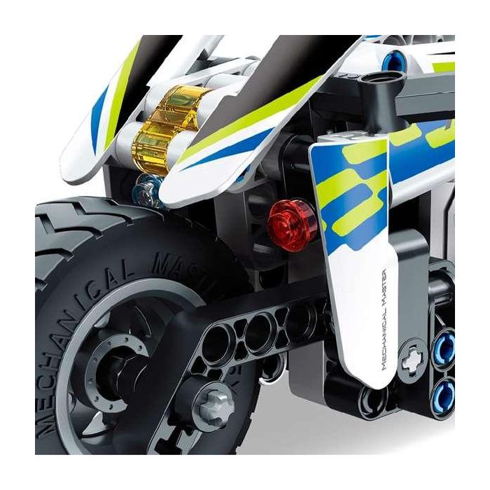 Juego construccion moto policia retrofriccion 193 piezas. 7x19x9 cm 4 Juego construccion moto policia retrofriccion 193 piezas. 7x19x9 cm 4