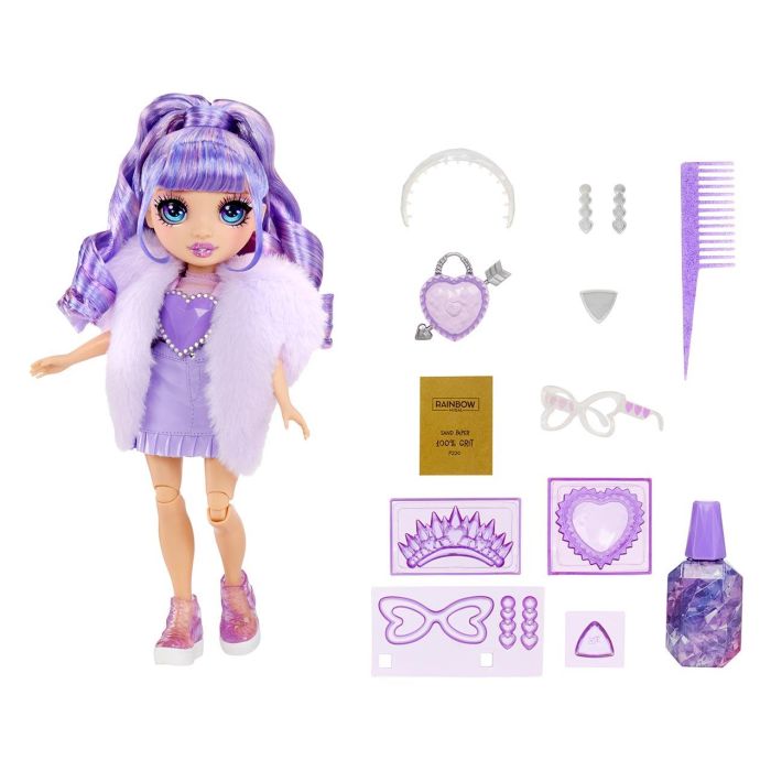 Muñeca Rainbow High Creative Crystals - Violet 121404 Mga 1