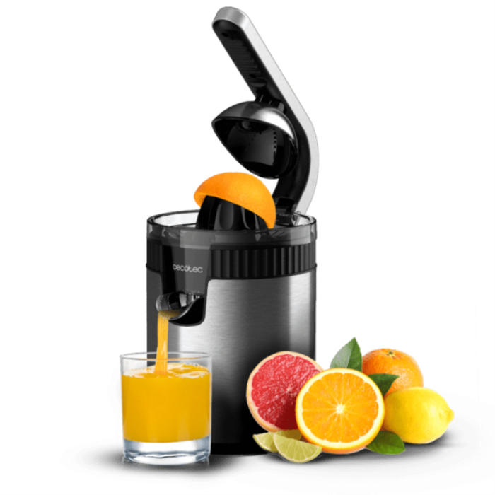 Cecotec Xqueeze RetroJuice 600 Steel Licuadora centrífuga 600 W Negro, Metálico Cecotec Xqueeze RetroJuice 600 Steel Licuadora centrífuga 600 W Negro, Metálico