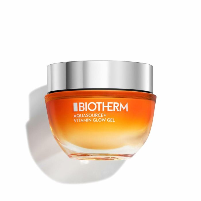 Biotherm Aquasource Vitamin Glow Gel 50 ml - Crema Hidratante Facial con Vitamina B3 para Luminosidad y Tono Uniforme