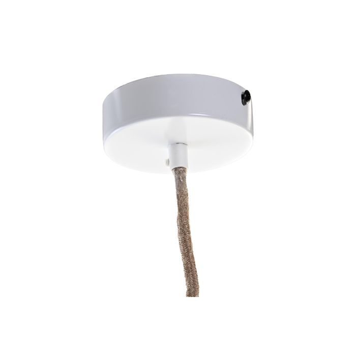 DKD Home Decor Lámpara de Techo Urban de Metal y Lino, Blanca, con 5 Hojas, E27 50W, 70x70x16 cm (Pack de 4 Unidades) 2 DKD Home Decor Lámpara de Techo Urban de Metal y Lino, Blanca, con 5 Hojas, E27 50W, 70x70x16 cm (Pack de 4 Unidades) 2