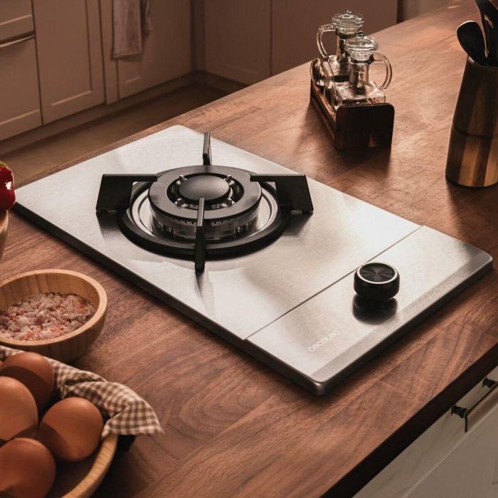 Placa de Gas Cecotec Bolero Squad G 1200S Inox 3500 W 29 x 50 cm 2 Placa de Gas Cecotec Bolero Squad G 1200S Inox 3500 W 29 x 50 cm 2