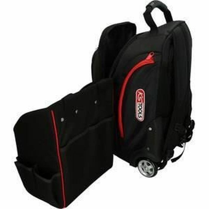 Ks Tools ROLLBAG Mochila con brazo telescópico, sistema de carro, correas, respaldo de espuma y tejido ultra resistente 1