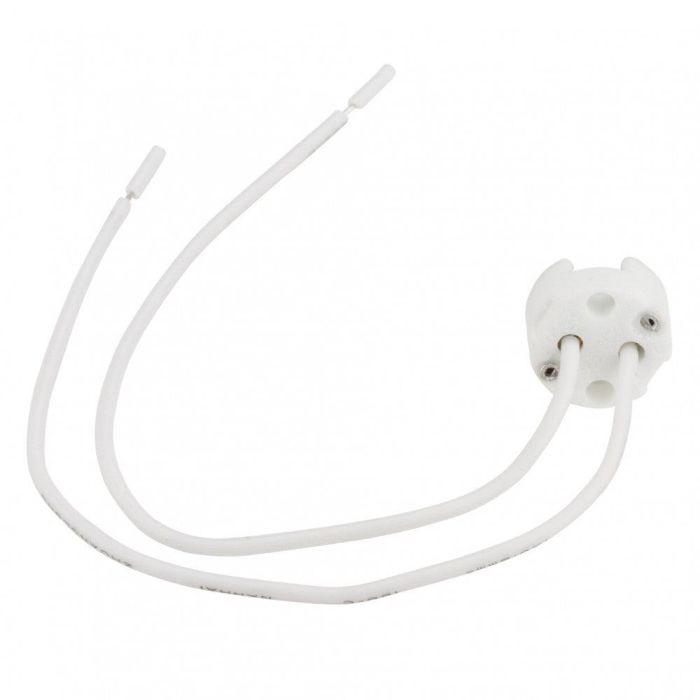 Portalámparas Cerámico GU5,3 con Cables de 160mm