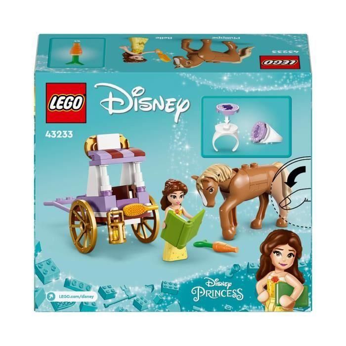 Juego de Construcción Lego 43233 Bella's Fairy Tale Rickshaw Blanco Multicolor 5