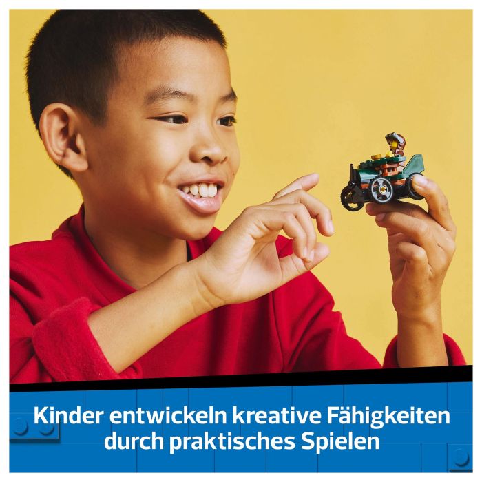 LEGO 60459 City Avi3n vs. Cama de Hospital, Juego de Construcci3n, 70 Piezas, 5+ Anos