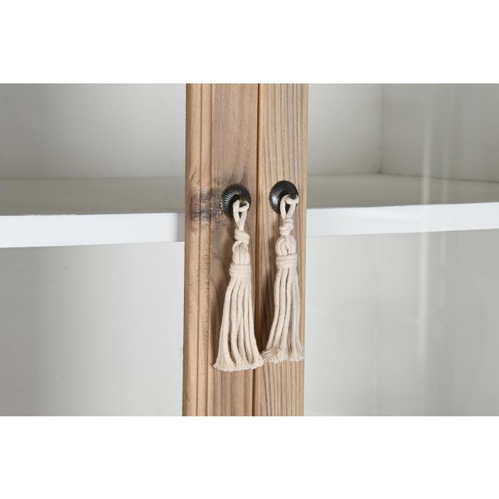 DKD Home Decor Armario Boho Natural Blanco 42 x 180 x 80 cm 2
