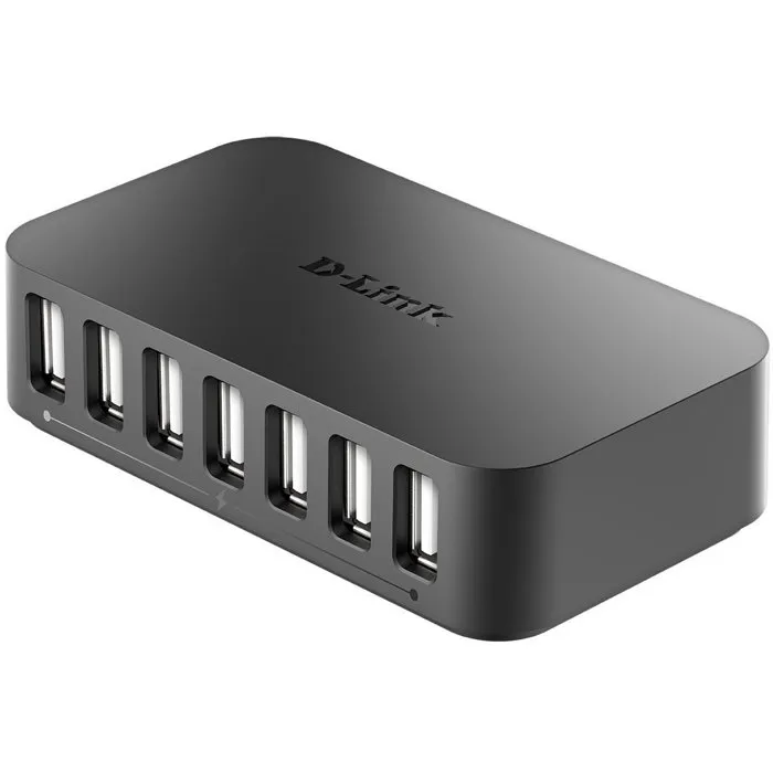D-Link DUB-H7 Hub USB 2.0 de 7 Puertos con 2 Puertos de Carga Rápida