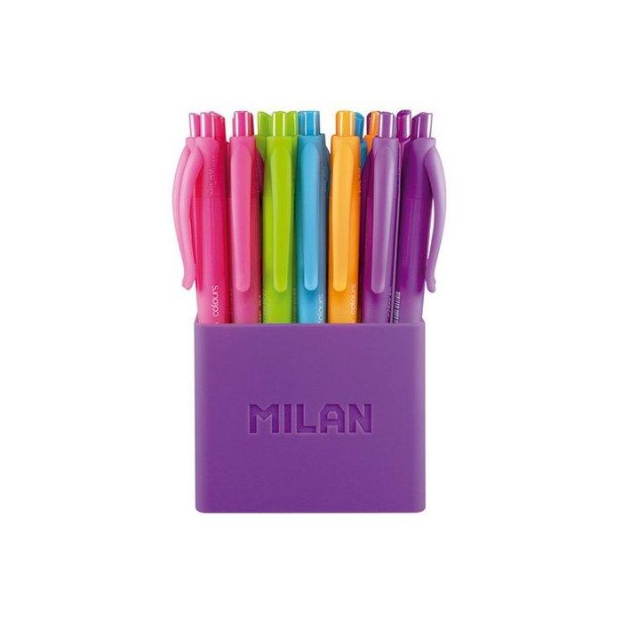 Milan Bolígrafo P1 Touch Colores Surtidos Bote 24 Unidades