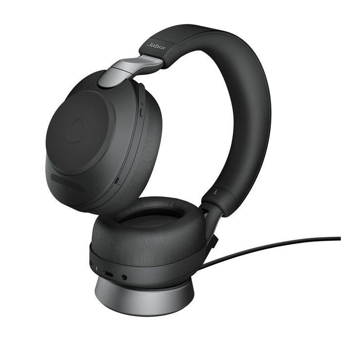 Jabra Evolve2 85 Auriculares Inalámbrico y Alámbrico Link380/390a UC Stereo Std Black, Oficina/Centro de Llamadas, Negro 1