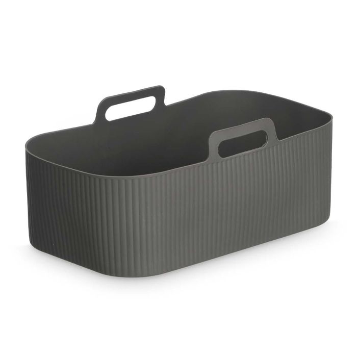 Molde Rectangular Freidora Aire Gris Kinvara 22x9x12cm (24 Unidades) 1