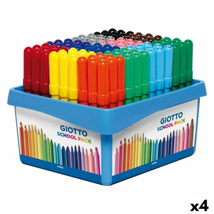 Set de Rotuladores Giotto Turbo Maxi School Multicolor (4 Unidades) Set de Rotuladores Giotto Turbo Maxi School Multicolor (4 Unidades)