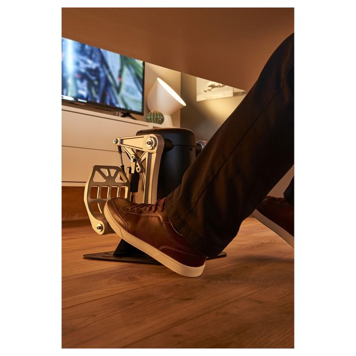 Thrustmaster TPR Rudder Pedales de Simulador de Vuelo para PC, Analógico, Alámbrico USB, Negro/Plata, Ref. TPR