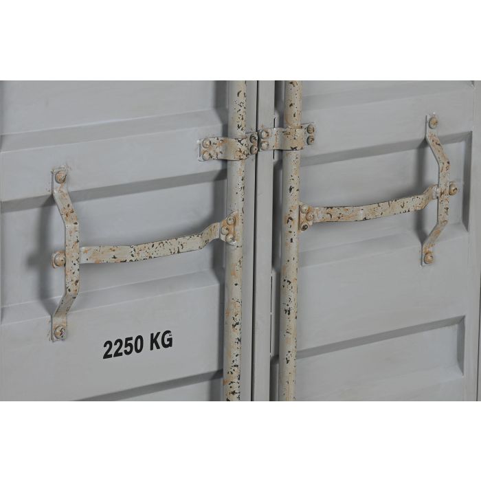 DKD Home Decor Estantería Vintage Gris 44 x 168.5 x 87 cm Metal y MDF Contenedor 6