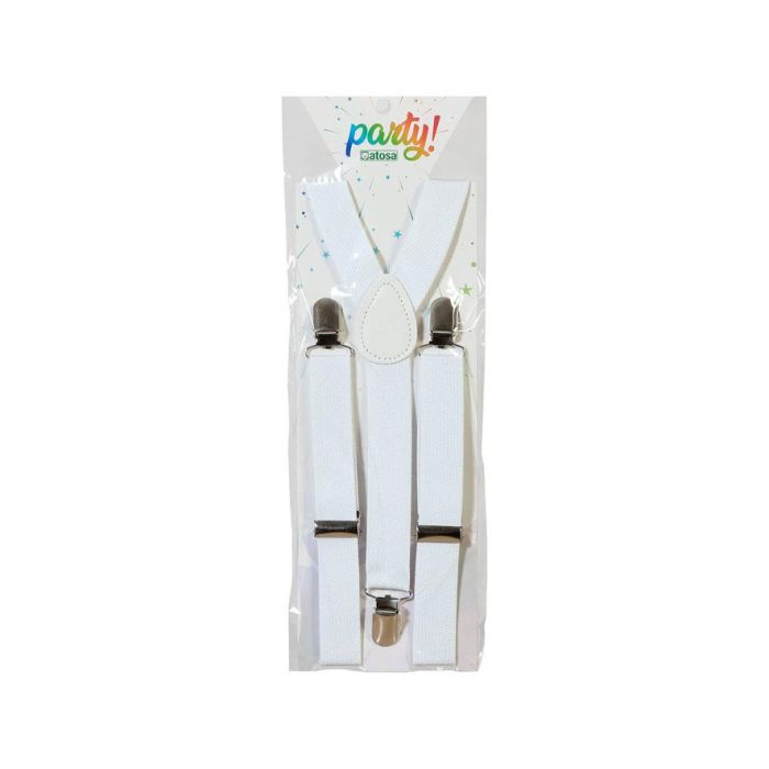 Tirantes Blancos para Disfraz Formal o de Novio - Accesorio Elegante para Eventos 1 Tirantes Blancos para Disfraz Formal o de Novio - Accesorio Elegante para Eventos 1
