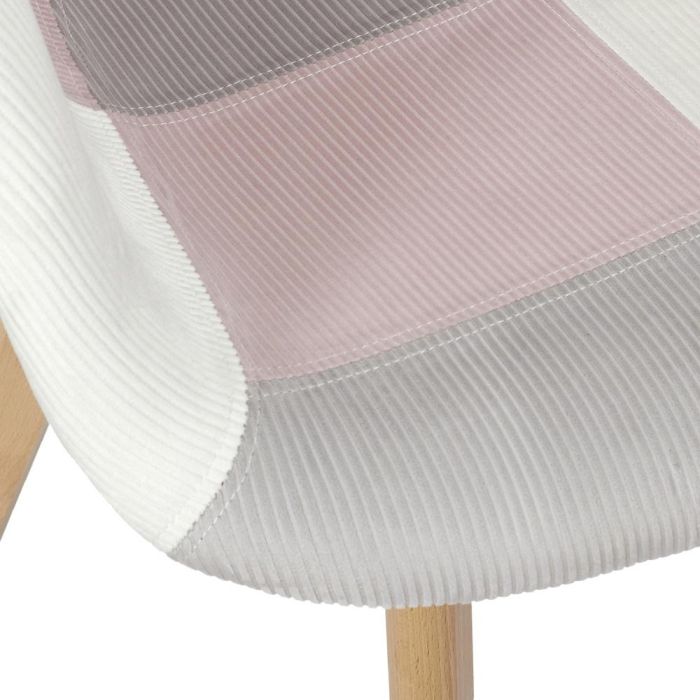 Silla Butaca Patchwork Rosa Home Deco Factory 4