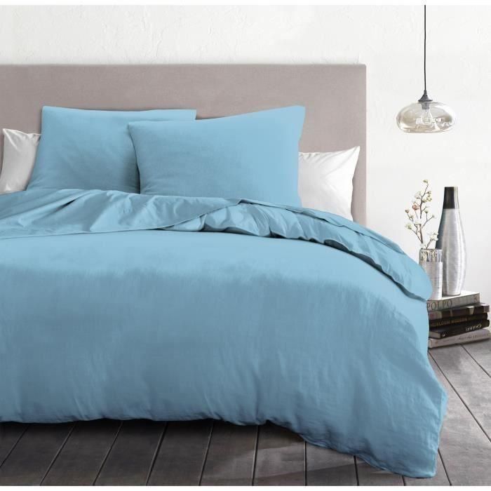 Home Linge Passion HP72067 - Juego de edredón de 3 piezas, Microfibra 82 g, 220 x 240 cm, Azul cielo Home Linge Passion HP72067 - Juego de edredón de 3 piezas, Microfibra 82 g, 220 x 240 cm, Azul cielo