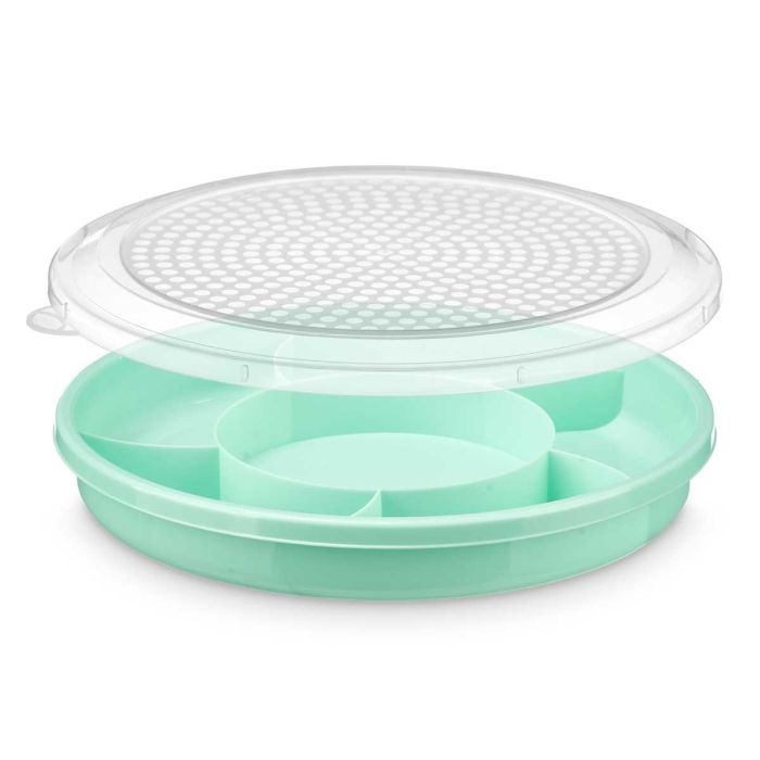 Bandeja con Compartimentos Hermética Leknes 29.5x28x5 cm - Colores Surtidos (24 Unidades) 1 Bandeja con Compartimentos Hermética Leknes 29.5x28x5 cm - Colores Surtidos (24 Unidades) 1