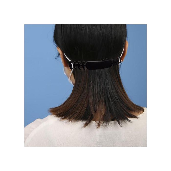 Trasnuca Plástico Negro DAM ED0050C00 - Soporte para Mascarilla 2