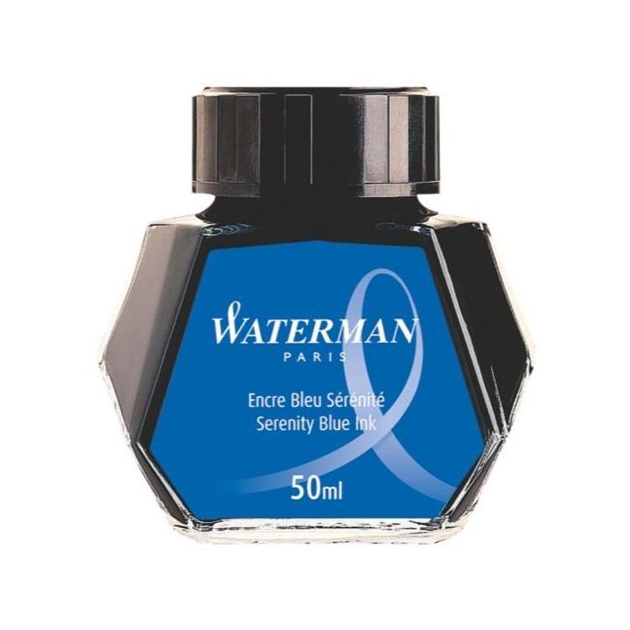 Tinta Estilografica Waterman Frasco 50 Ml. Azul