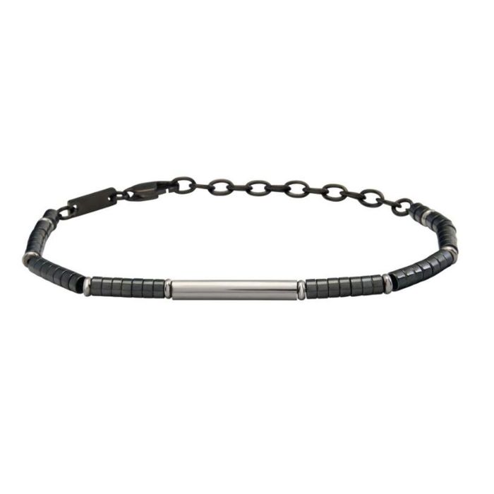 Pulsera Hombre Breil TJ3639 Plata de ley 925 Negro Pulsera Hombre Breil TJ3639 Plata de ley 925 Negro