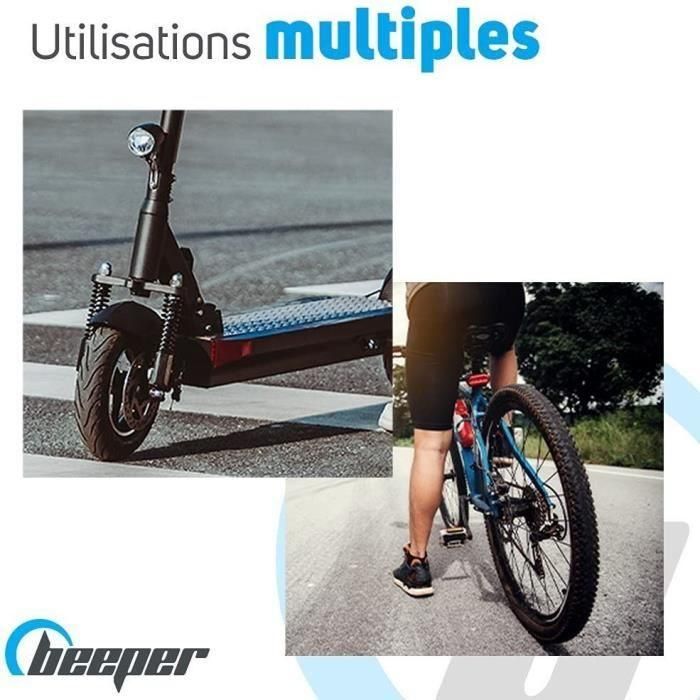 Scooter y bicicleta anti -theft - Beepper - Cable de 60 cm - Código de 4 -dígito - Azul 3