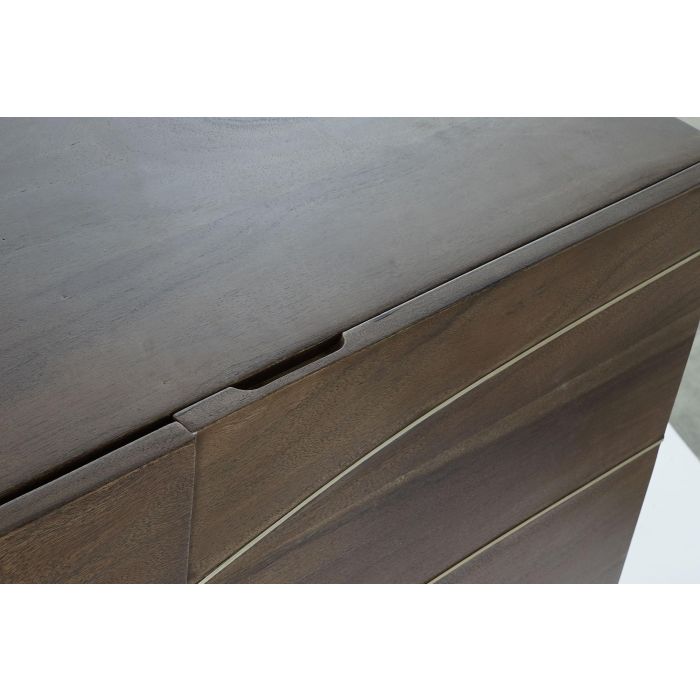 DKD Home Decor Buffet Moderno Marron Oscuro 3 Puertas 145 x 41 x 76 cm 3