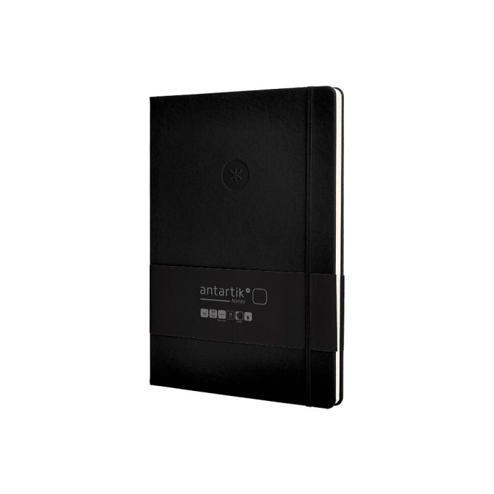 Cuaderno Con Gomilla Antartik Notes Tapa Dura A4 Hojas Lisas Negro 100 Hojas 80 gr Fsc 3