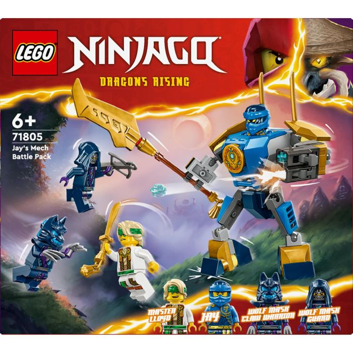 LEGO 71805 Pack de Combate: Meca de Jay Ninjago | Juguete de Construcción con Meca Articulado, Espada y Cañones, 4 Minifiguras 9 LEGO 71805 Pack de Combate: Meca de Jay Ninjago | Juguete de Construcción con Meca Articulado, Espada y Cañones, 4 Minifiguras 9